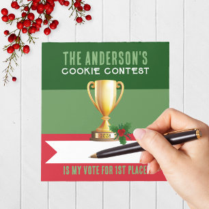 Bright Christmas Contest Voting Notepad Pack of 40
