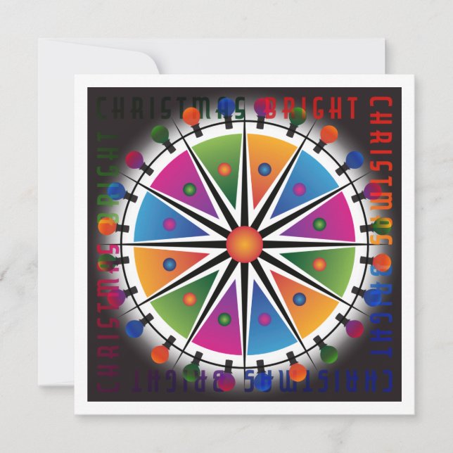 Bright Christmas Flat Card (Front)