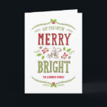 Bright Christmas Holiday Greeting Card<br><div class="desc">Celebrate the season with this modern and stylish holiday card from Berry Berry Sweet.</div>