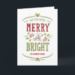 Bright Christmas Holiday Greeting Card<br><div class="desc">Celebrate the season with this modern and stylish holiday card from Berry Berry Sweet.</div>