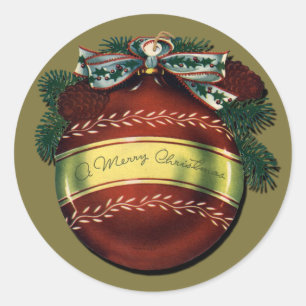 Bright Christmas Ornament Sticker