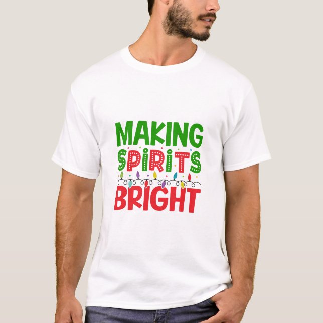 Bright Christmas Spirit Family T-Shirt (Front)
