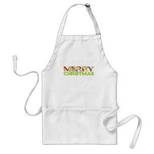 Bright Christmas Stripes Personalised Apron
