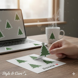 Bright Christmas Tree Sticker Set In 4 Sheet Count