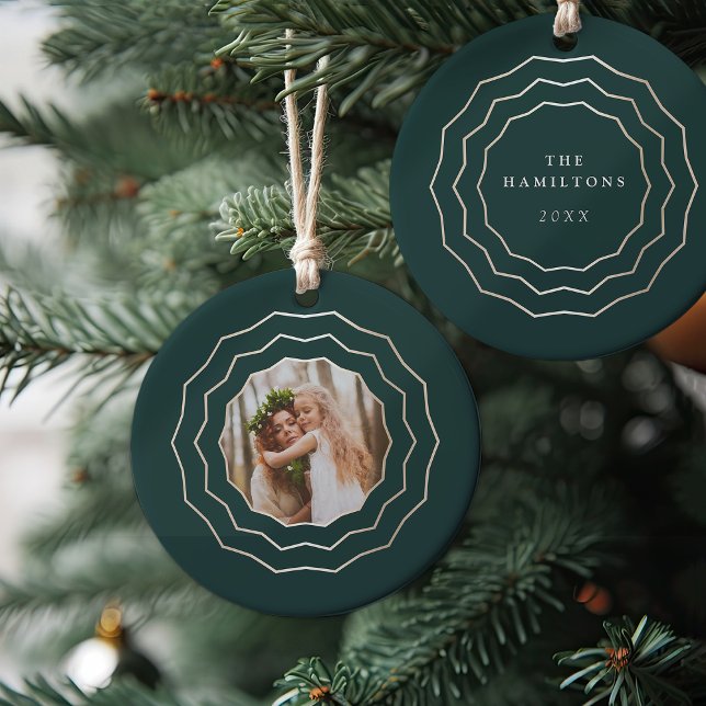 Bright Circle | Holiday Photo Ceramic Tree Decoration (Creator Uploaded)