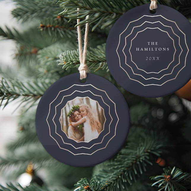Bright Circle | Holiday Photo Ceramic Tree Decoration (Creator Uploaded)