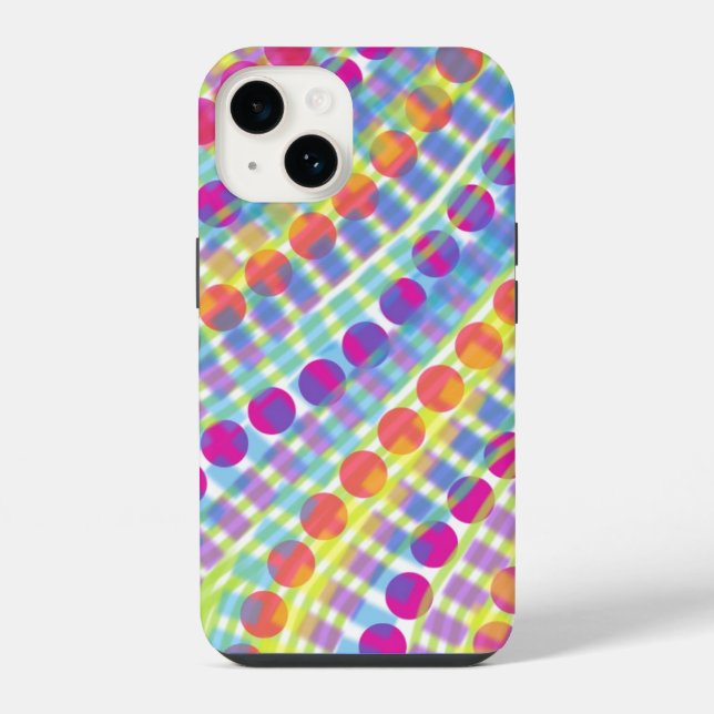 Bright Circles Case for the iPhone 14 (Back)