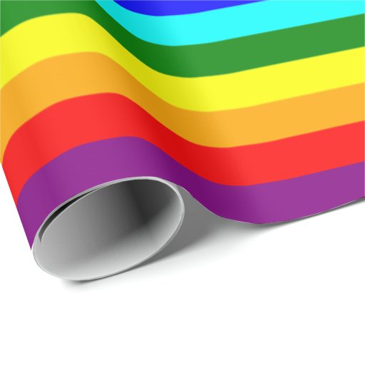 Image of Bright Classic Rainbow Wrapping Paper
