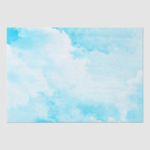 Bright Cloudy Sky - Blue Tissue Paper