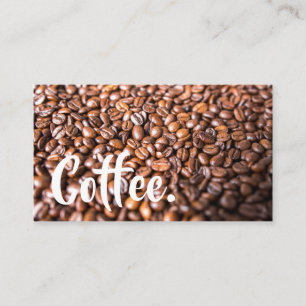 Bright Coffee Beans Simple Mountain Punch-Card Loyalty Card