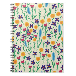 Bright Colored Floral Watercolor Notebook/Journal Notebook