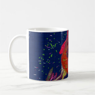 Bright Colored Flower Mug