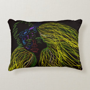 Bright Colored Puppet Decorative Cushion