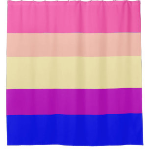 Bright Colored Stripes-Summer- Shower Curtain