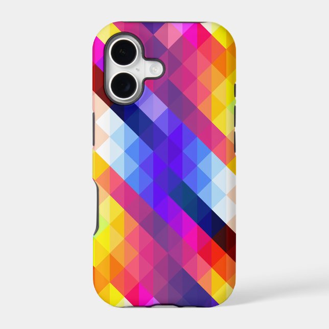 Bright Colorful Abstract Geometric Pattern (Back)