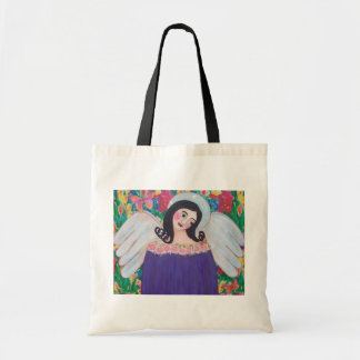 BRIGHT COLORFUL ANGEL TOTE BAG