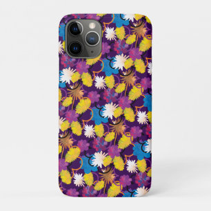 Bright Colorful Exotic Tropic Painted flowers. iPhone 11 Pro Case