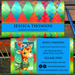 Bright Colorful Eye Catching Business Card