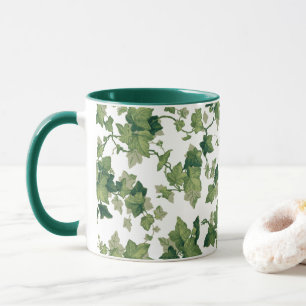 Bright Colorful Green Climbing Ivy Mug