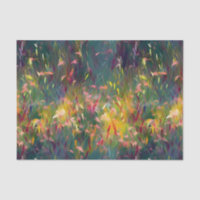 Bright, colorful, impressionist style wildflowers