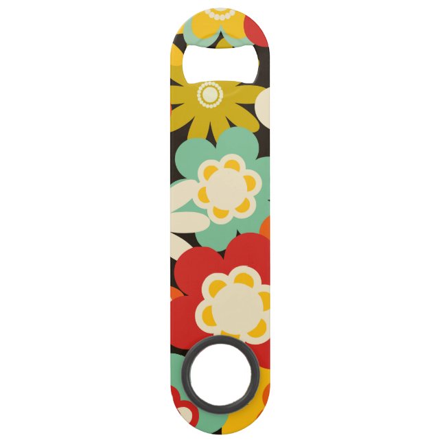 Bright Colorful Retro Cute Floral Pattern (Front)