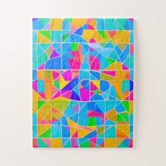 Bright Colors Geometric Puzzle for All Ages