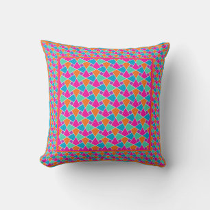 Bright Colors Traditional Islamic Pattern Cushion