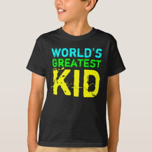 Bright Colour World's Greatest Kid T-Shirt