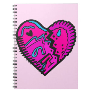 Bright Coloured 80's Themed   Notebook