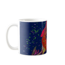 Bright Coloured Flower Mug