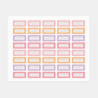 Bright Coloured Gingham Plaid Primary School