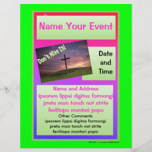 Bright Coloured Special Event Flyer