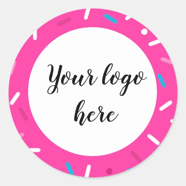 Bright coloured Sprinkle pattern stickers (Front)