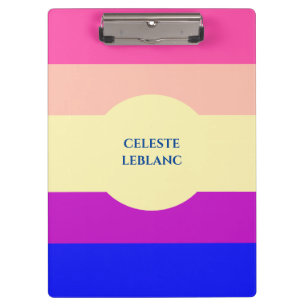 Bright Coloured Stripes-Summer- Clipboard