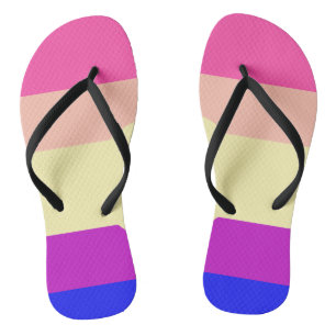Bright Coloured Stripes-Summer- Flip Flops
