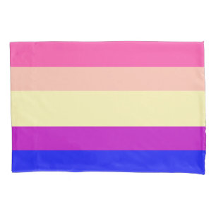Bright Coloured Stripes-Summer- Pillowcase