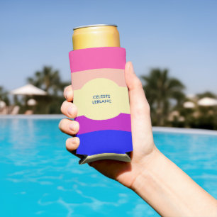 Bright Coloured Stripes-Summer- Seltzer Can Cooler