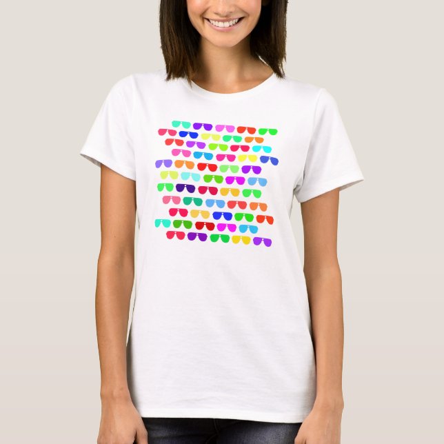 Bright Coloured Summer Sunglasses T-Shirt (Front)