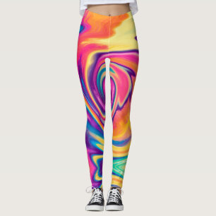 Bright Coloured Tie-Dye Leggings
