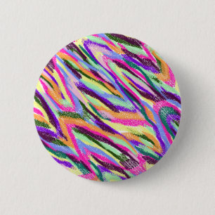 Bright Colourful Abstract Button