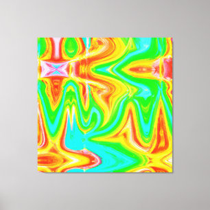 Bright Colourful Abstract Pattern Canvas Print