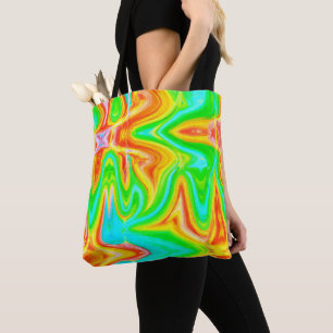 Bright Colourful Abstract Pattern Tote Bag