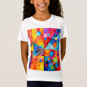 Bright colourful abstract T-Shirt