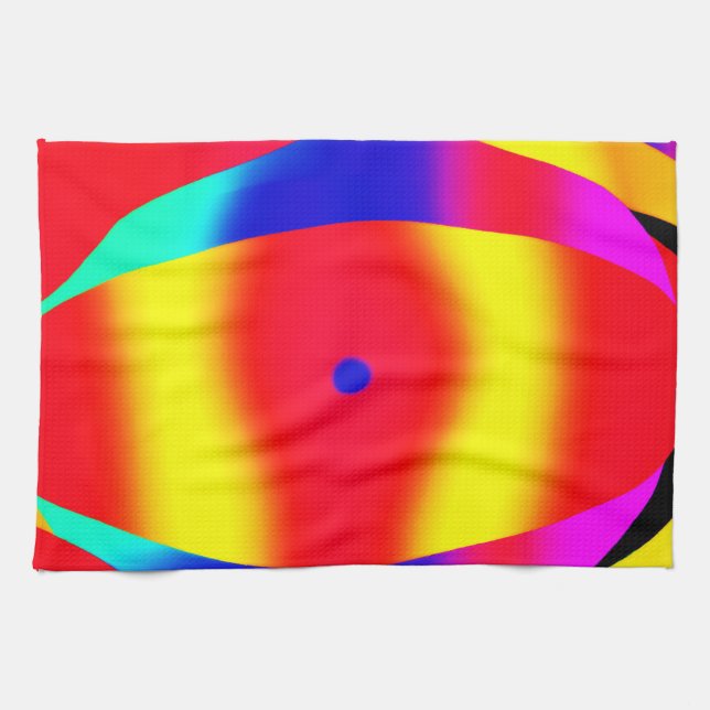  Bright, Colourful and Bold Design Tea Towel (Horizontal)