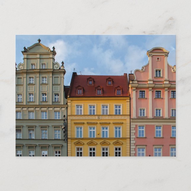 Bright Colourful Architecture Postcard (Front)