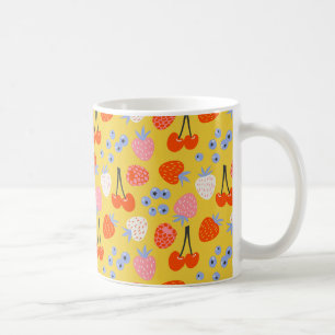 Bright Colourful Berry Fruit Pattern Coffee Mug