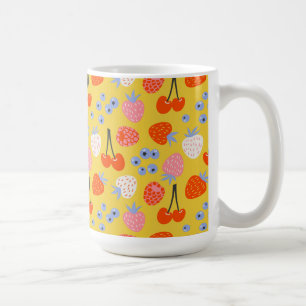 Bright Colourful Berry Fruit Pattern Coffee Mug