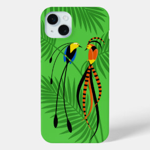 Bright Colourful Birds of Paradise iPhone 15 Mini Case