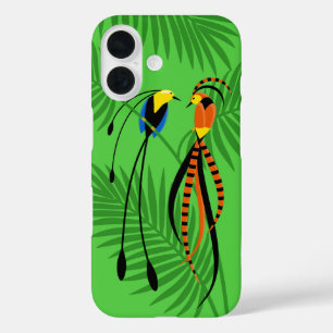 Bright Colourful Birds of Paradise iPhone 16 Case
