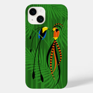 Bright Colourful Birds of Paradise Dark Case-Mate iPhone 14 Case